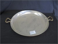 DOUBLE HANDLED COPPER COOKING PAN