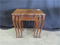 NEST OF 3 FRENCH PROVINCIAL TABLES