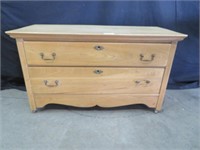 OAK TWO DRAWER CHEST