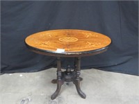 LATE VICTORIAN INLAID PARLOUR TABLE