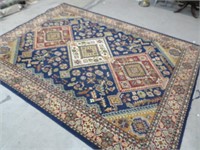BLUE AREA RUG APPROX 8' X 11'