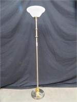 FLOOR LAMP WITH GLASS SHADE