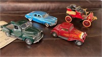 Danbury and Franklin Mint Replica Cars