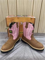 New! John Deere JD2185 Girls pull on boots 2.5
