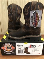 New Justin Boys Boots size 11 D model 4681JR