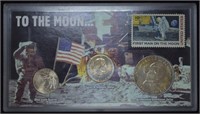 Morgan Mint To The Moon Coin & Stamp Set