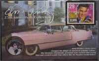 Elvis Presley 25th Anniversary Stamp & Coin Set