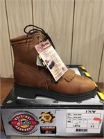 New Justin Ladies Work Boots Steel Toe size 8 C