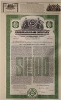 1955 Erie Railroad Co Stock Certificate