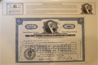 1954 NY Central Railroad Co Stock Certificate