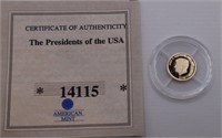 2000 Liberia $10 JFK Gold Proof Coin