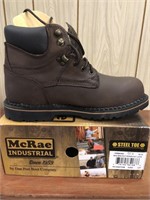 New McRae Industrial steel toe Mens boots size