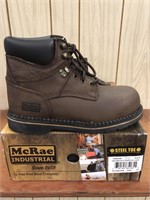 New McRae Industrial steel Toe Mens Boots Size 8
