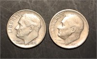1952 & 1956 Silver Dimes