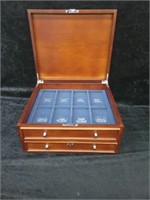 Silver Coin Collector's Collection Case Box