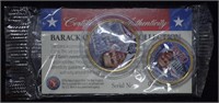 2008 Barack Obama Colorized 2 Coin Set