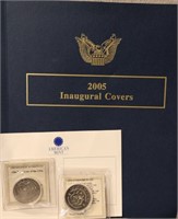G W Bush Inagural Covers & Coins Set