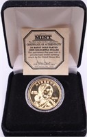2008-D 24K Gold Plated Sacagawea Dollar