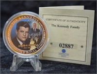 2009 Edward Kennedy Silver-plated Color Proof