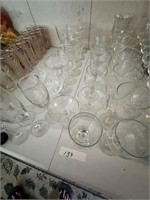 LG LOT OF CLEAR GLASS