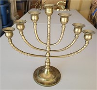 Brass menorah 11ins