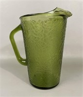 Vintage Anchor Hocking Avocado Green Crackle