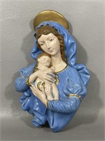 Vintage Mary & Baby Jesus Chalkware