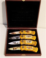 MAXAM 4 Knife Set in Wood Box - WILD OUTDOORS