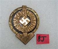 German Hitler youth gold leaders badge WWII style