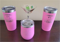 Breast cancer awareness mugs and glass