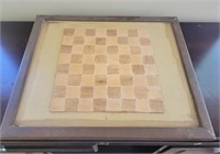 Chess/checker board. 17"×20"