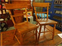 2 Antique Cane-Back Chairs