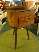Butter-Churn Side Table/Cabinet