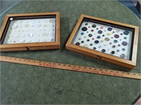 Deep Framed Vintage Button Collection