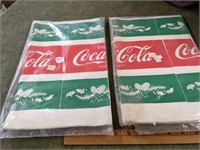 2 Coca Cola Christmas Paper Tablecovers