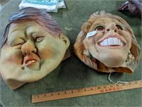 Bill and Hillary Masks
