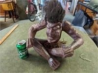 Wood African Man Carving