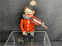 Shuco 1930's German Wind Up Violin Clown