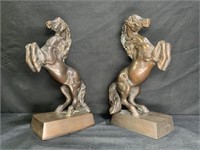 Metal Horse Statue Bookends