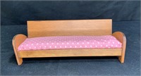 Danish Style Sofa with Pink Cushion Doll Furniturn
