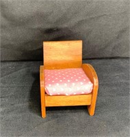 Doll Furniture Danish Style Wooden Side Chair