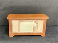 Wood TV in Console Dollhouse Furniture