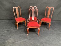 4 Williamsburg Doll Factory Victorian Dining Chair
