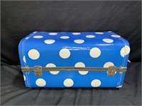 Vintage Blue Polka Dot Doll Wardrobe Case