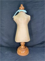 13" Wood and Paper Mache Doll Dress Form