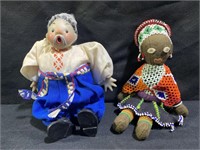 Ukrainian Kossak Doll & African Zulu Doll