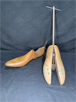 2 Vintage Wooden Shoe trees/stretchers