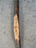 Hand Carved Walking Stick by Local Blind Artisan