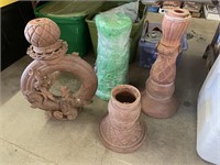 4 LARGE PIECES OF MISC POTTERY