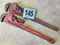 2 -24" Ridged Pipe Wrenches